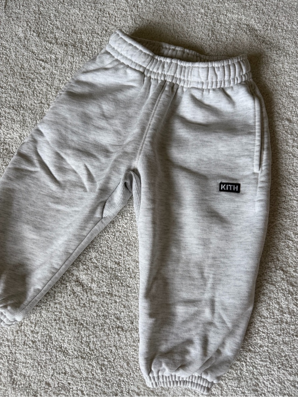 Kith Kids Heather Gray Fleece Joggers